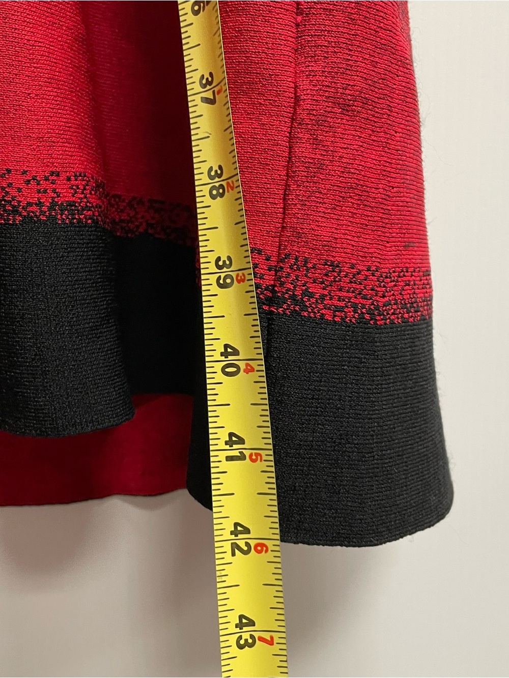 ELIZA J BLACK & RED MIDI LENGTH DRESS SZ 2XL - Picture 5 of 6
